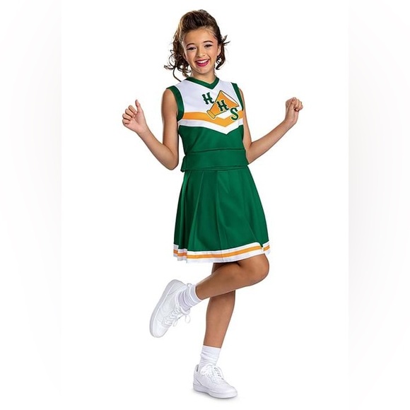 Netflix Stranger Things Green Cheerleader Costume - Picture 4 of 8